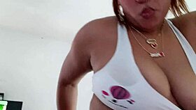 Girlfriend practices technique on friend's in reality