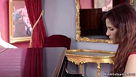 busty step mom guides young couple