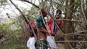 wow, those fat guys fucking anal bareback in the woods so hot! 😈