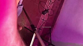 Argentinian girl bends over for doggystyle pussy pounding, wet and ready.