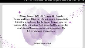 Femdom gives jerk off instructions with orgasm denial in this series