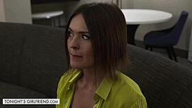 Sexy brunette krissy lynn lets her client take control?