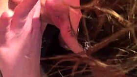 Queenlaroyale Sucks Her Lover's Monster Cock in Intense Blowjob Session