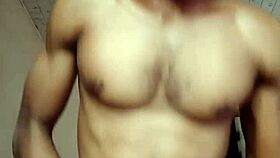 Hot nigerian guy wanking thrusting and showing his ass while home alone 😈