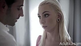 Teacher fucks blackmailed student Chloe in garage