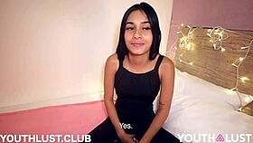 Colombian beauty in casting and interview with YouthLust