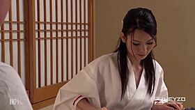 first raw creampie with cute japanese shrine maiden ako