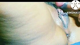 slow motion penetration with riding and creampie action