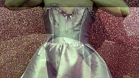 Behind the scenes, exhibitionists do anal roleplay in shower with huge cage 😜