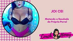 Guided jerk off instructions for gay guys, playing game with cum eating