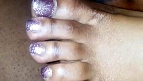 Toes Wrapping Around A Hard Cock For Footjob