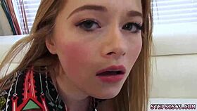 an old man indulges in teen 18+ play with a strapon-obsessed redhead babe