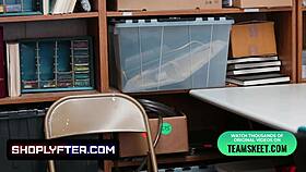 slim teen in uniform lets the officer fuck her to avoid jailtime