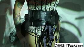 sexy christy mack feels her ass and pussy