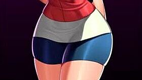 Obsessed with May from Pokemon in wild hentai clips!