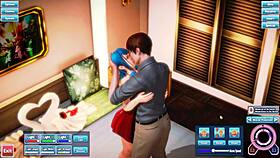 blue haired beauty fucked silly with wild energy 😜