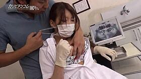 Japanese Beauty with Big Tits in Dental Office Mishap. Her Overexposed Chest Steals the Show.