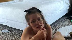 Huge Tit Brunette Drains Huge Cock Completely