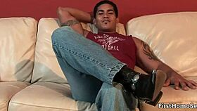 why does this hot gay dude get naked and masturbate before the hardcore sex?