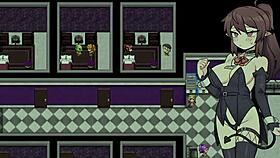 Corporate Succubus Fingering and Masturbating in Anime Game