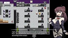 Corporate Succubus Fingering and Masturbating in Anime Game