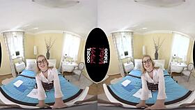 i'm doin' homework with blonde, but we end up fuckin' her ass