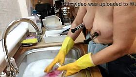 Just a normal domestic day for the housewife.