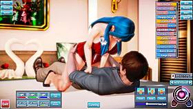 blue haired beauty fucked silly with wild energy 😜