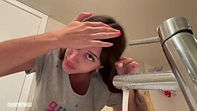 He Shoots His Cum On My Face In The Backyard