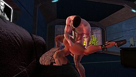 Big Cock Penetrates Ass in Cartoon Sex Scene