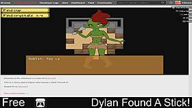 Dylan Found A Stick For Bound Spanking Fun!