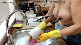 Just a normal domestic day for the housewife.