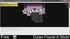 Dylan Found A Stick For Bound Spanking Fun!