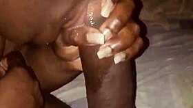 this slut is sucking my big black cock so ohso good with deepthroat action