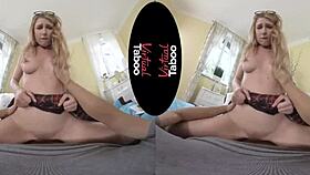 i'm doin' homework with blonde, but we end up fuckin' her ass