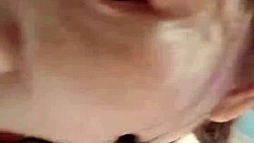 extreme deepthroat with saliva strings and tears