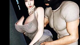 Hentai 3d Bandit Fucks Young Girl