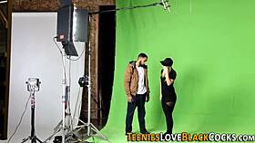 Blonde teen 18+ gets pounded by huge dick 😈