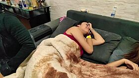 at home, woman commands and man obeys quietly