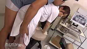 Japanese Beauty with Big Tits in Dental Office Mishap. Her Overexposed Chest Steals the Show.