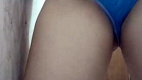 Asian woman masturbates then got her ass fucked