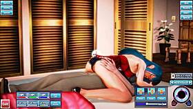 blue haired beauty fucked silly with wild energy 😜