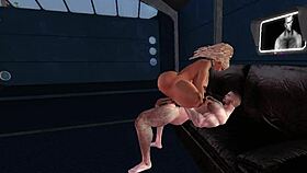 Big Cock Penetrates Ass in Cartoon Sex Scene