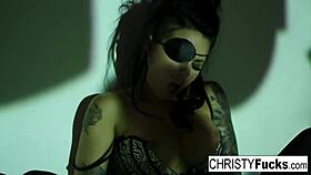 sexy christy mack feels her ass and pussy