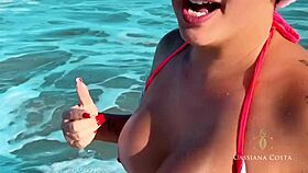 I Became The Food For This Blonde Milf In Christmas Lesbian Scene