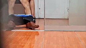 hidden cam captures cute argentinian secretary in miniskirt at uba