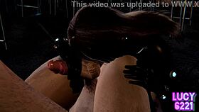 Gantz Reika enjoys a private date in the classroom