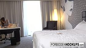 skinny babe hooks up with step-brother