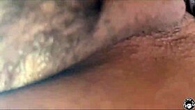 Mona Azar gets hairy bush painted with cum