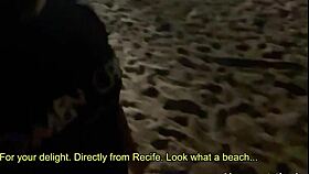 He says, Let's fuck on the beach.